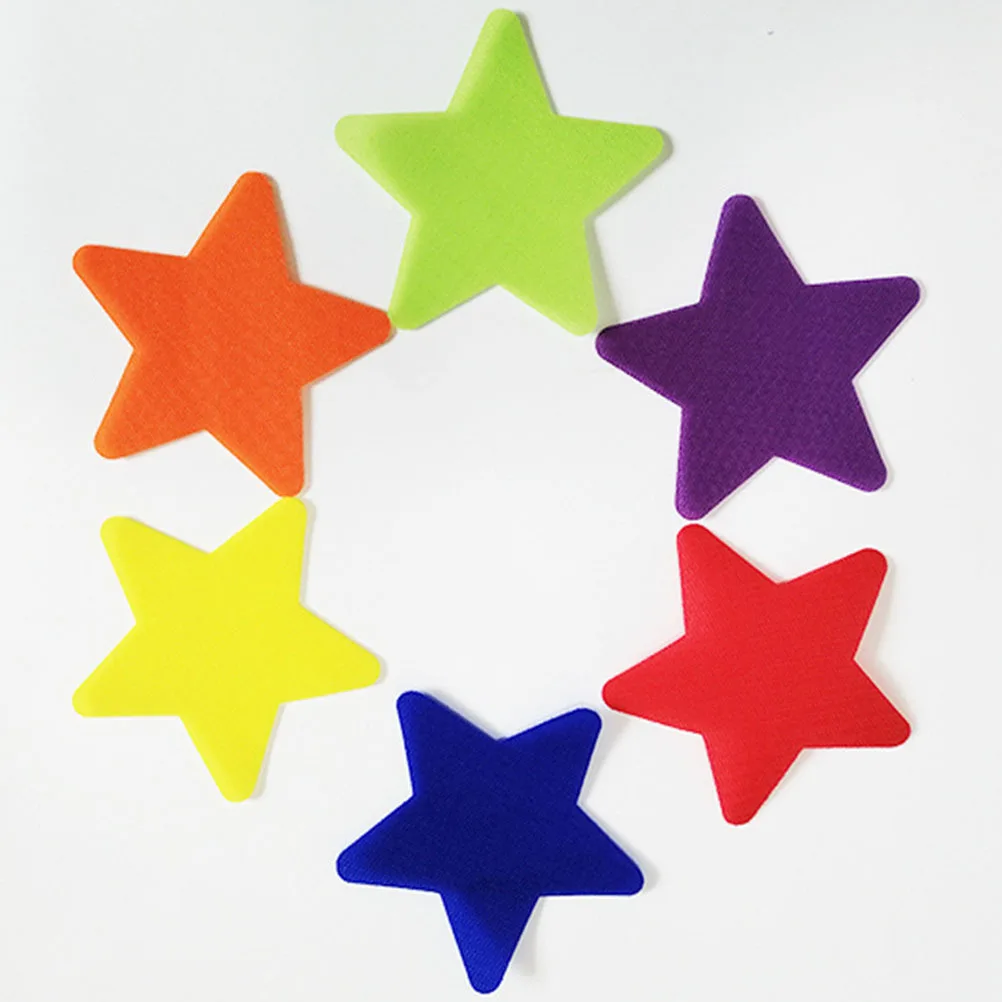 

12Pcs Colorful Carpet Markers Star Stickers Home Classroom Organization Tools for Children Attention Grabbing Recognition