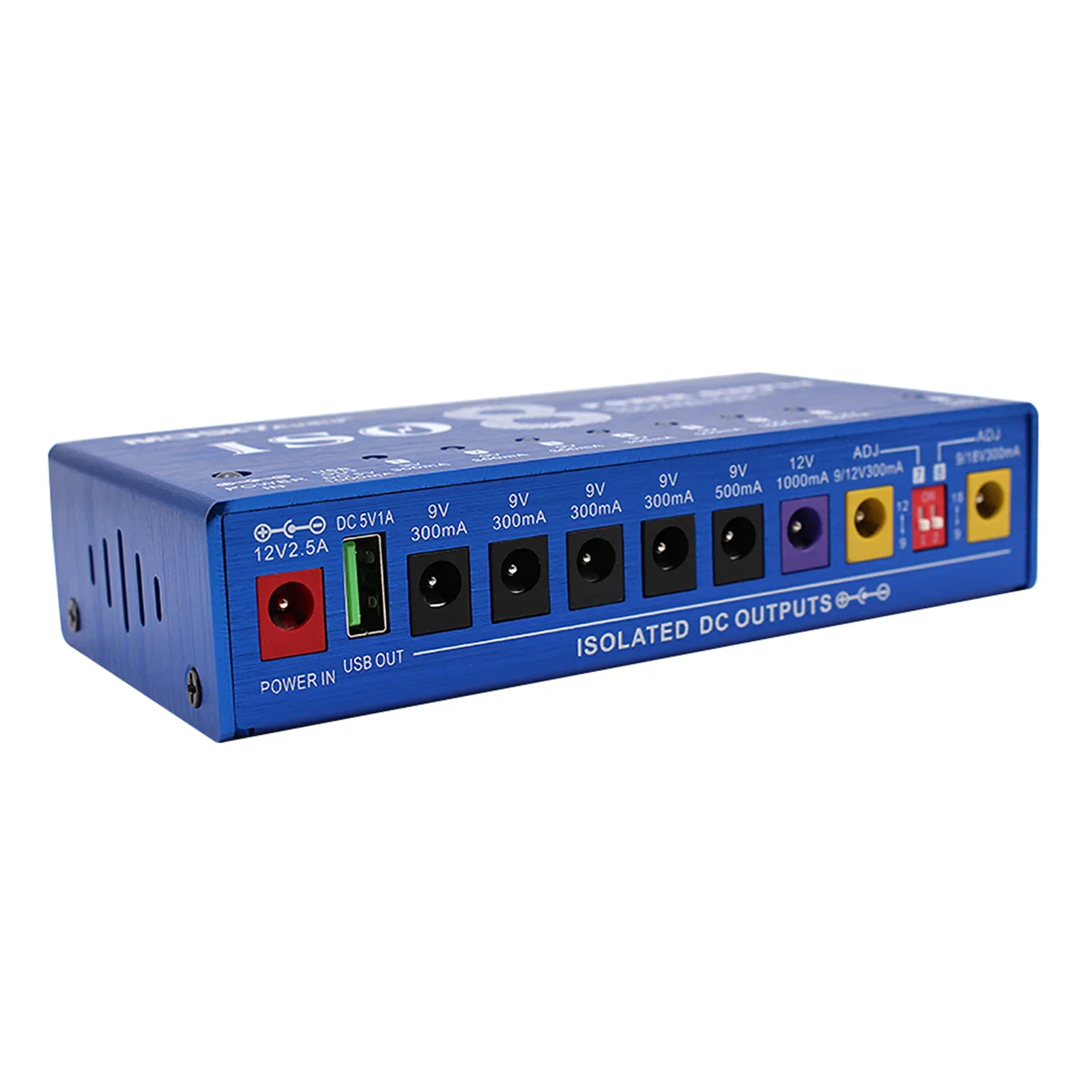 

Mosky 8-Way Dc Outputs Smart Iso-8 Guitar Psu W/auto Voltage Detection, Reverse Polarity Block & 72H Runtime for Multi-Effects