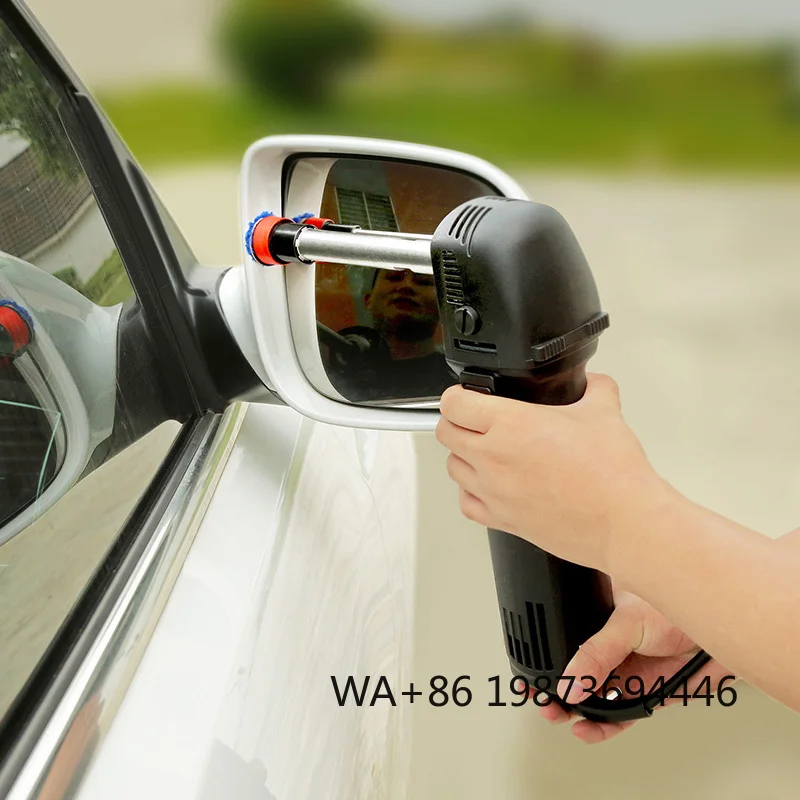 710W mini corded buffer polisher, multi-size pad portable  for bulk small-area car detailing polishing work