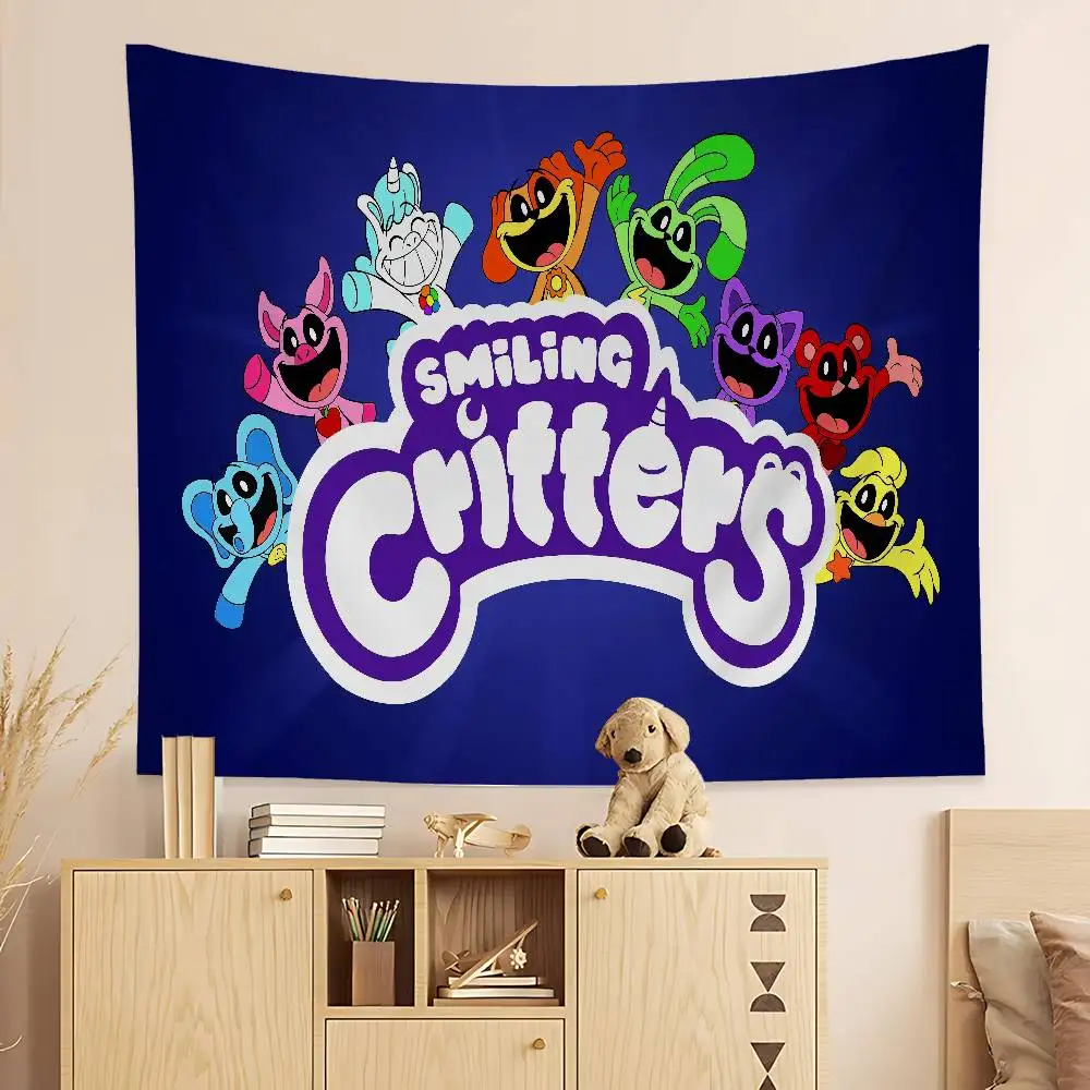 المخلوقات المبتسمة الكرتون معلقة البوهيمي نسيج ديكور المنزل الهبي البوهيمي الديكور العرافة الجدار الشنق ديكور المنزل