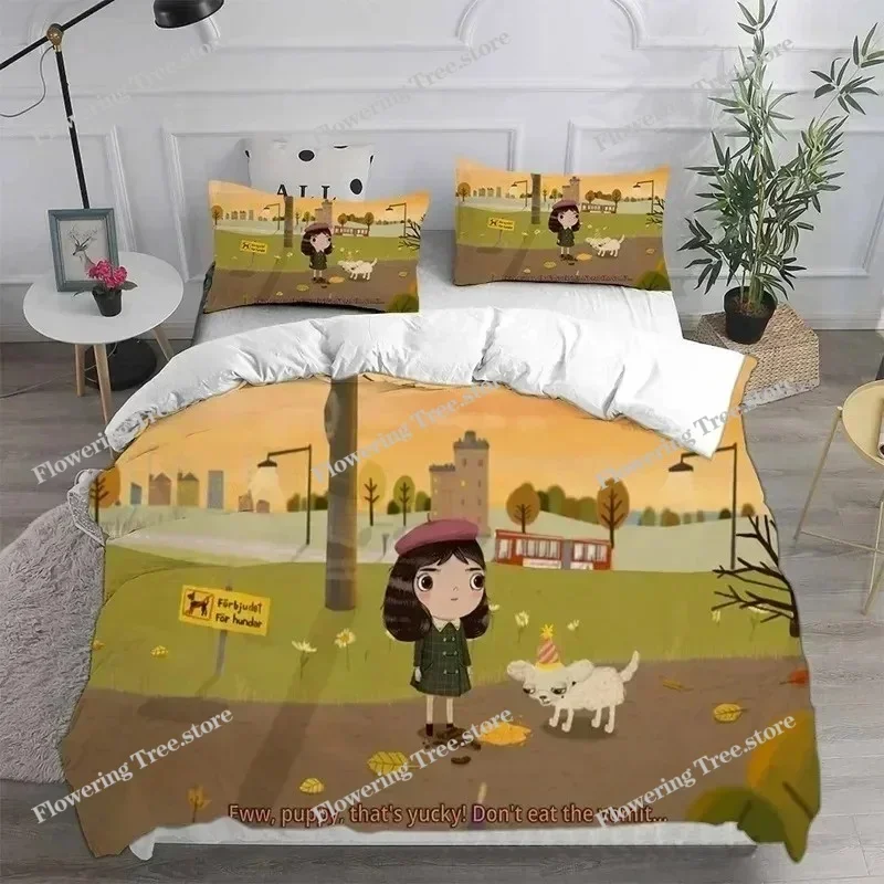 Home Textiles Little Misfortune Bedding Sets Comforter Quilt Bed Cover Duvet Cover Pillow Case Sets Kids Adult Size029963