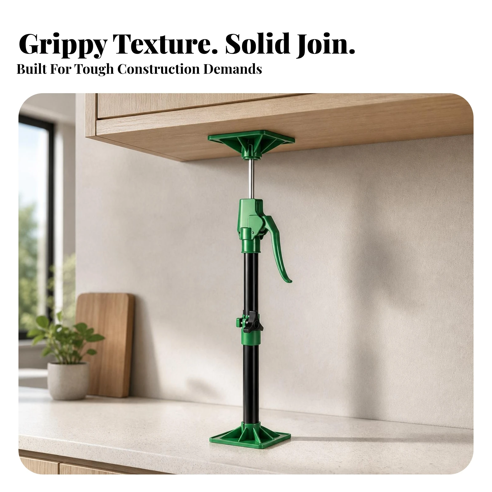 2 Pieces Telescopic Support Rod Adjustable Cabinet Support Rod Hardware Long-Lasting Jack Stable for Carpenters, Home Renovation