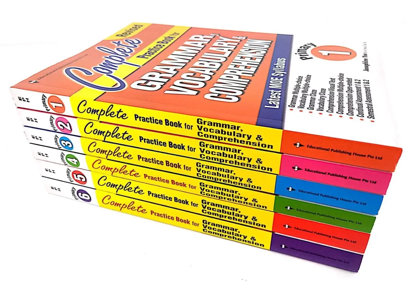 Imagem -02 - Escola Primária Prática Completa Livro de Gramática Vocabulário e Compreensão Inglês Aprendizagem Textbook Grade 16 Pcs por Conjunto