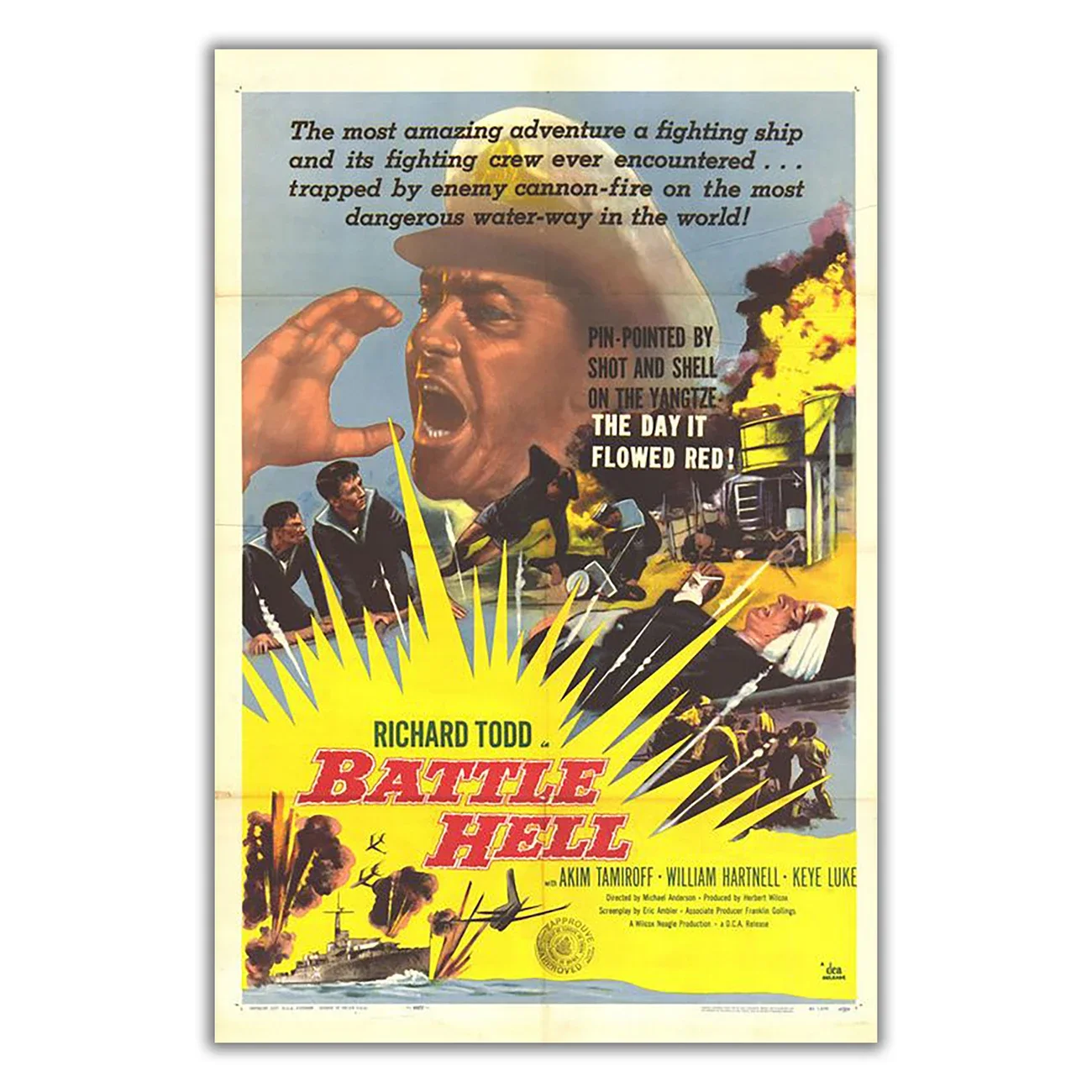 WM3174 Battle Hell Wonderful Classic Movie HD Silk Fabric Poster Art Decor Indoor Painting Gift