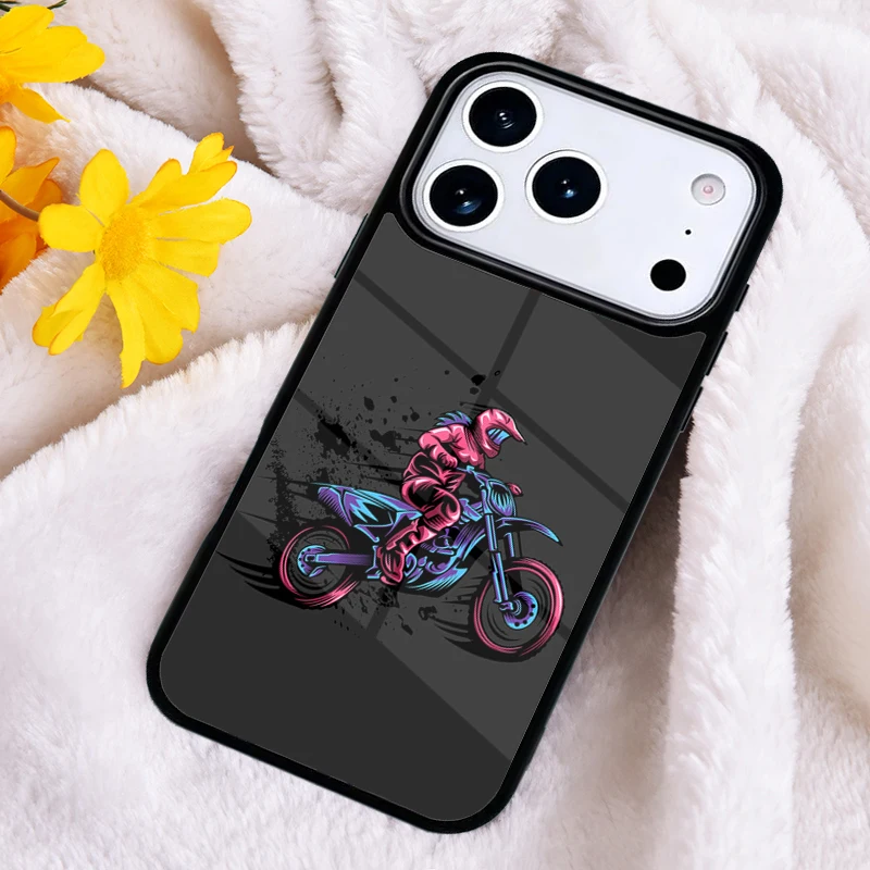 

Retro Moto Cross Motorcycle mobile Phone Case Cover for IPhone 11 12 13 14 15 16e 17 Pro Max mobile for IPhone 17 Air