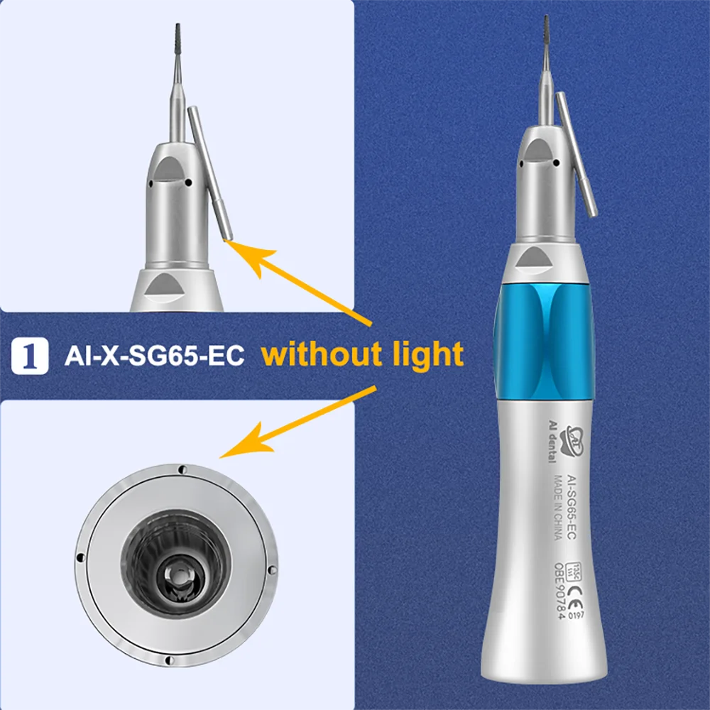 Ai Tandheelkundige Z-SG Serie Niet-Optische Implantaat Lage Snelheid 1:1/1:5/20:1 Elektrische Contra Hoek Externe Waterspray Chirurgische Handstuk