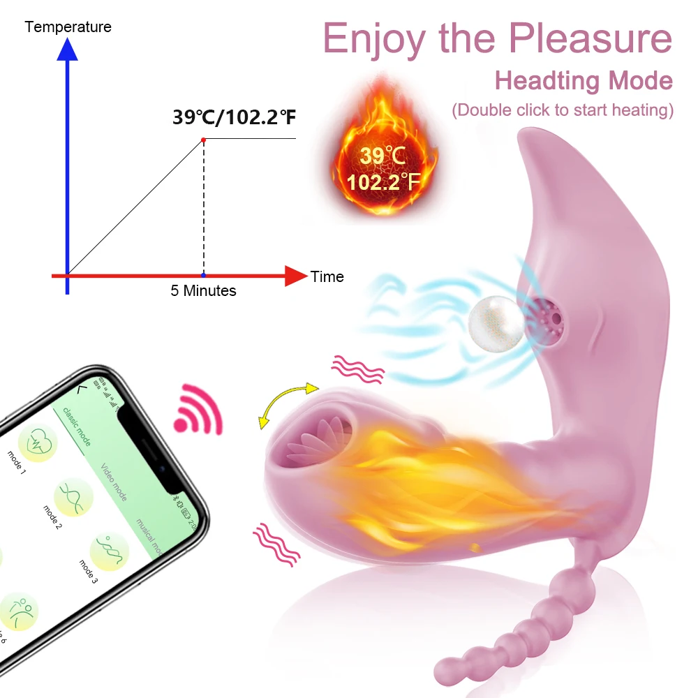 Wireless Remote Control 3 in 1 Bluetooth APP Dildo Vibrator Vagina Sucker Clitoris Stimulator Sex Toys for Women Couple Adult 18