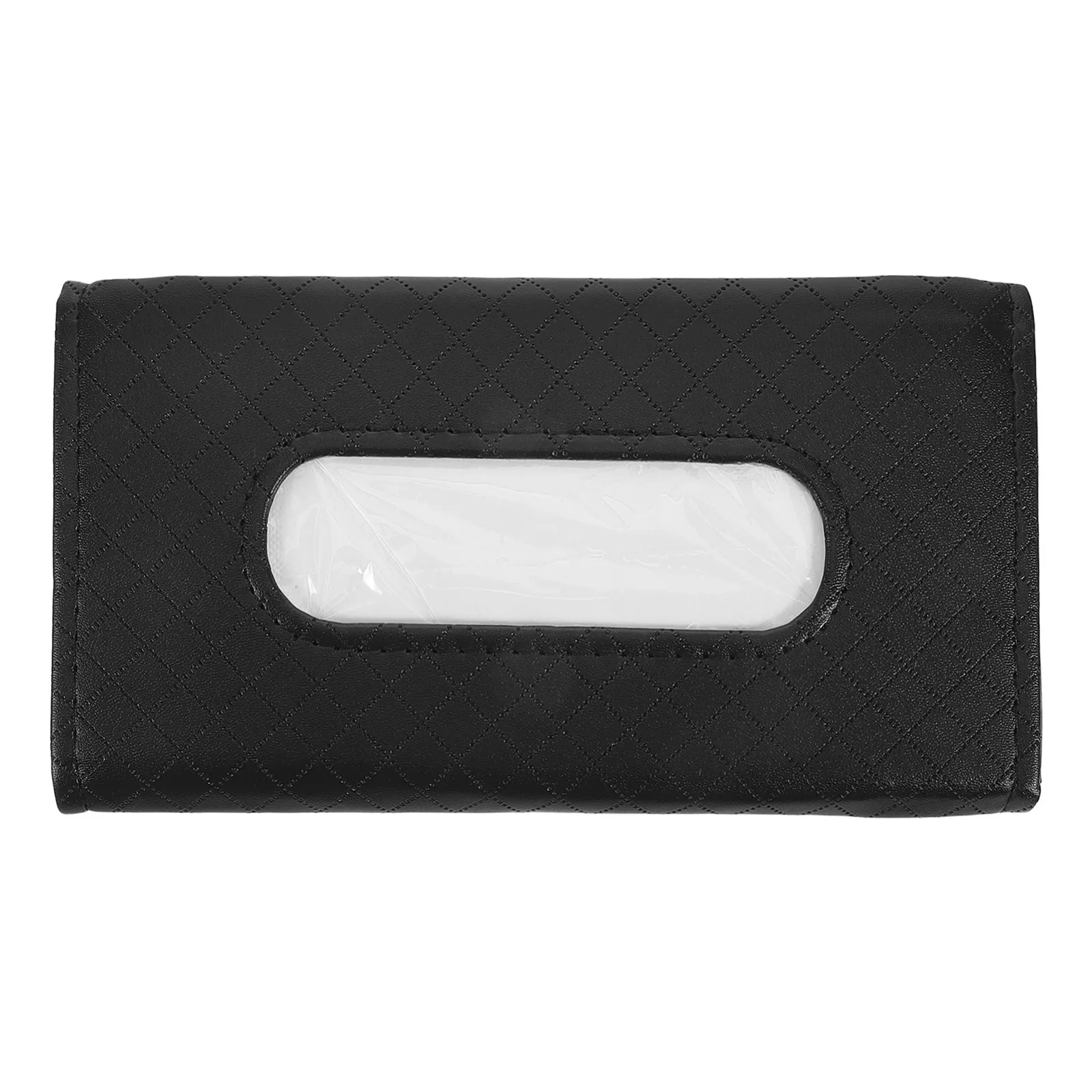 Car Tissue Holder Multifunctional Compact Design Easy Clean PU Material Hanging Tissue Box for Car Interior Accessories Travel