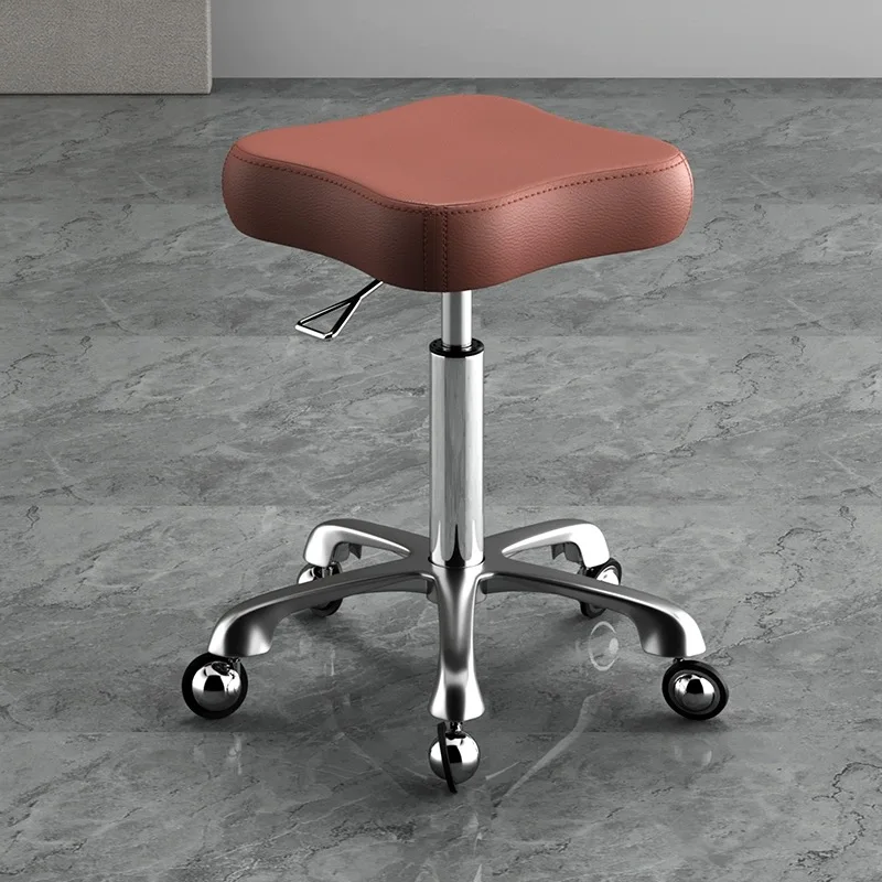 Beauty chair hair salon haircut stool Barber\'s chair hair salon rotary lifting round stool