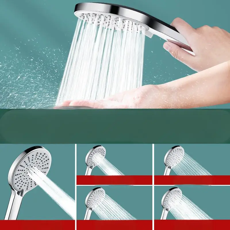 Big Panel Handheld Shower Head 5 Functions Pressurized Water Saving Shower Head Faucet Replacement Bathroom Accessories image 3