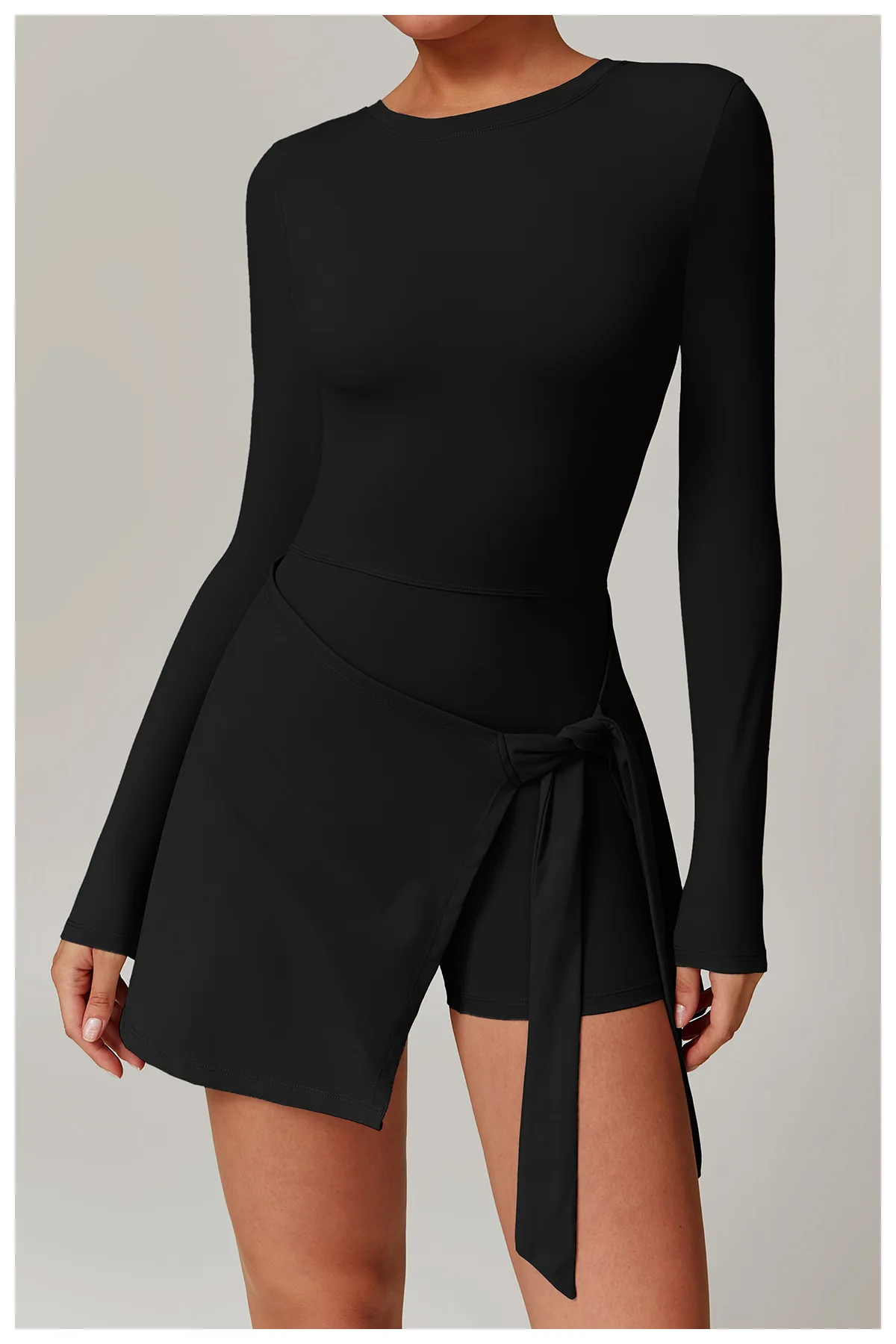 

НОВЫЙ женский спортивный комбинезон, костюм для фитнеса, короткие комплекты, спортивный комбинезон с V-образным вырезом, спортивный костюм, одежда для йоги, теннисная юбка, спортивная одежда для тренировок