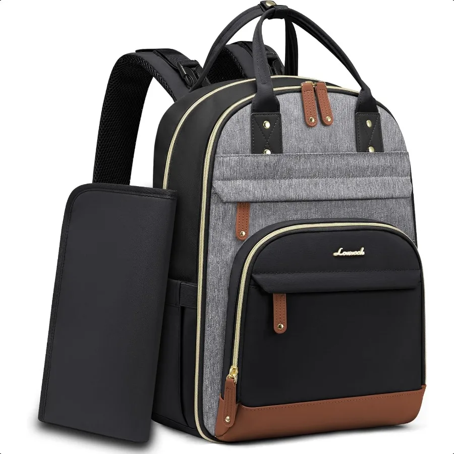 

LOVEVOOK Diaper Bag Backpack Baby Bag with Changing Pad Large Diaper Backpack Boy Girl Waterproof Baby Registry Bag for Mom Dad