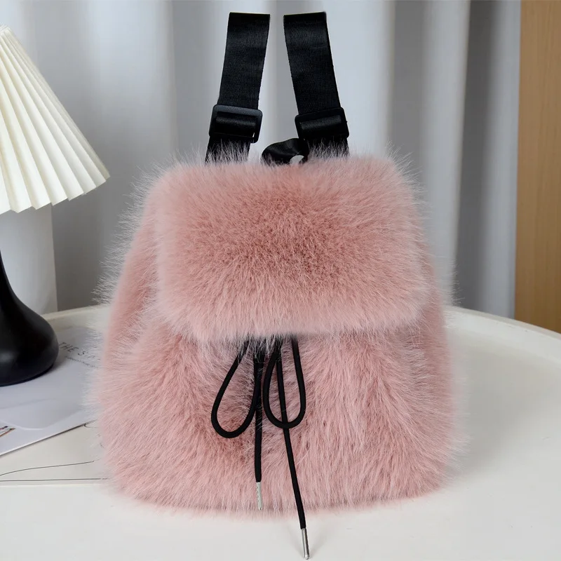 fur mini backpack Faux Item #289 – SEEK + GATHER black for a luxe Nike Faux Fur Mini Backpack