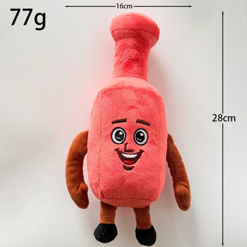 جديد سرقة الدماغ زجاجة النبيذ الأحمر أفخم 28 سنتيمتر مضحك الأصفر حزين التعبير زجاجة النبيذ محشوة دمية لعبة للطفل هدايا عيد الميلاد