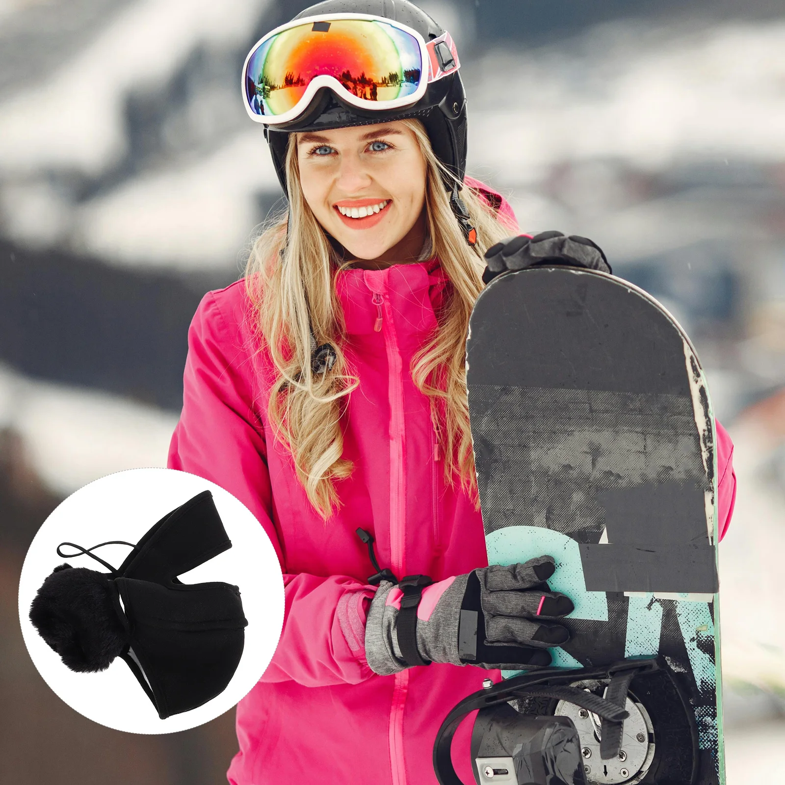 

Winter Warm Mask Women Cycling Skiing Face Cover Anti Wind Cold Gear Balaclava Full Hood Breathing Protection Sports
