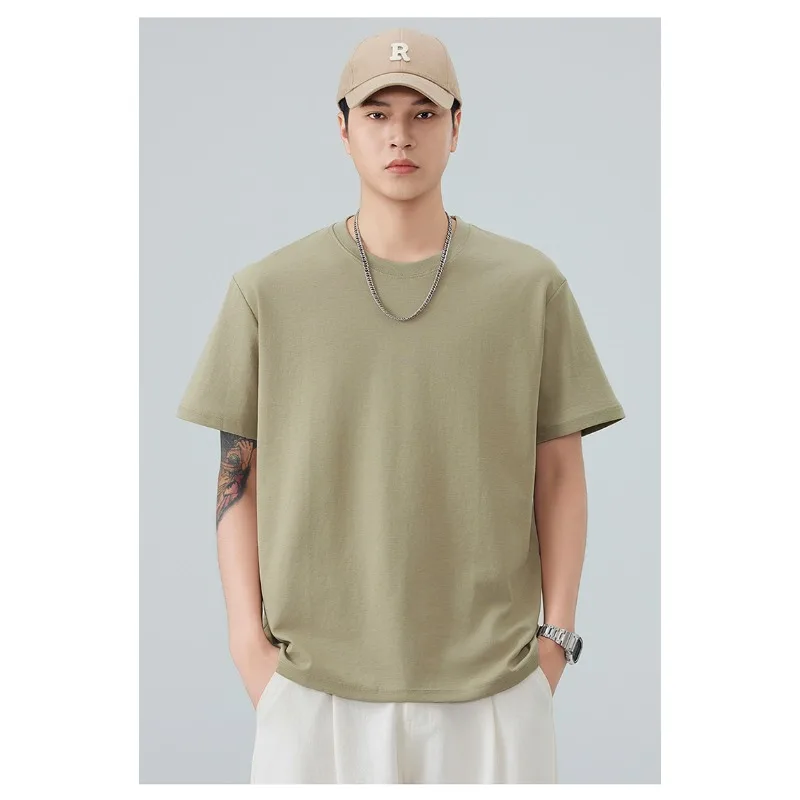 Cooling T Shirt For Man Summer Ice Sense Round Neck Liquid Ammonia Cotton Short Sleeve Tee