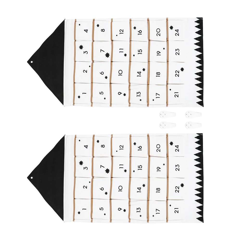 

Wall Hanging Storage Bag Christmas Calendar Multi Pockets ganizer Advent Decor Pocket Hanging Pouch Bag Practical Storage Device