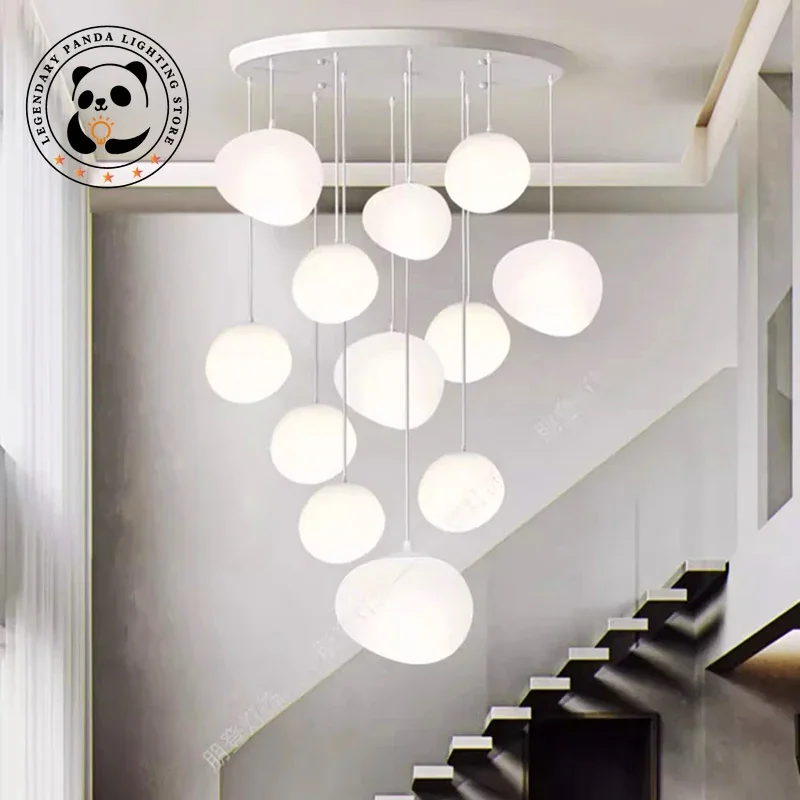 

Nordic Minimalist Pendant Light Creative Glass Lampshade Bedroom Woonkamer Homestay Restaurant Ceiling Chandelier LED Luminaries