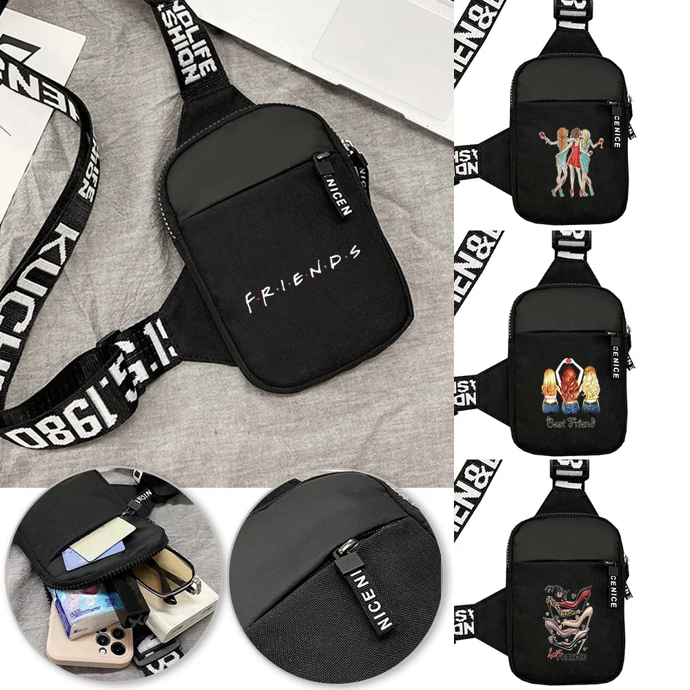 

Chest Bag Fashion Multi-functional Personal Travel Hiking Multi-functional Crossbody Bags Friends Series Fitness Chest Pack