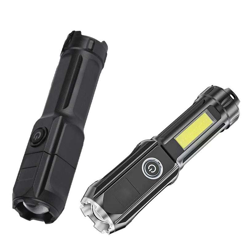 

Outdoor Strong Light Dual Light Source Flashlight Strong Light Flashlight USB Direct Charge