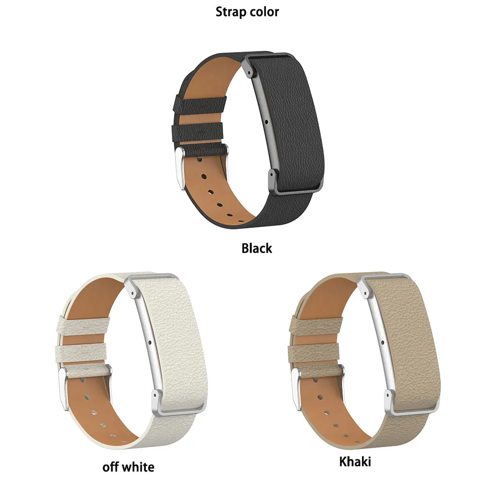 Leather Band for Google Fitbit Air Metal Casing Light Durable Resistant Aging Band for Google Fitbit Air Affordable Luxury Style