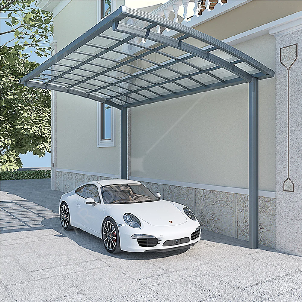 Custom Size Polycarbonate Window Awnings – Front Door Cover & Outdoor Patio Sunshade with Sturdy Aluminum Frame