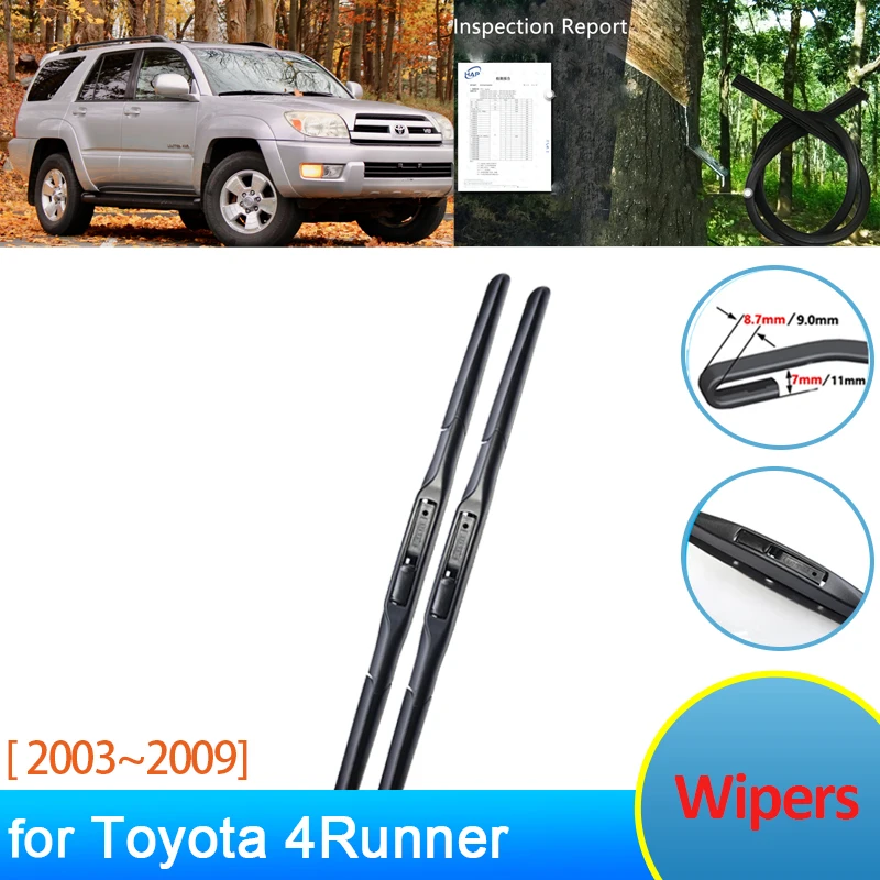 

Wipers Blades For Toyota 4Runner N210 Hilux Surf 2003 2004 2005 2006 2007 2008 2009 Front Window Winter Brushe Clean Accessories