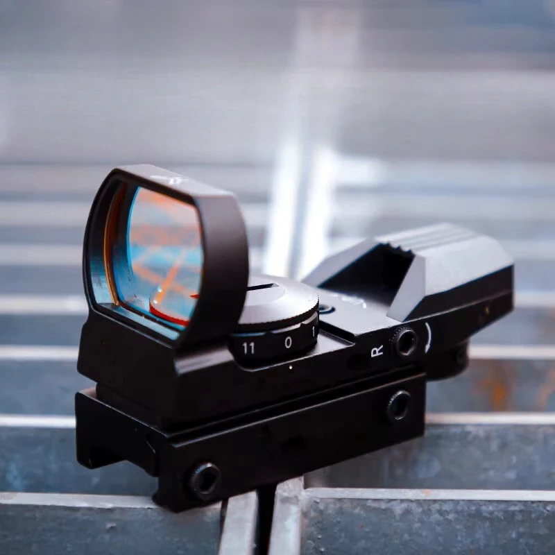 

Holographic sight with four-way variable dot sight and red dot sight metal lens