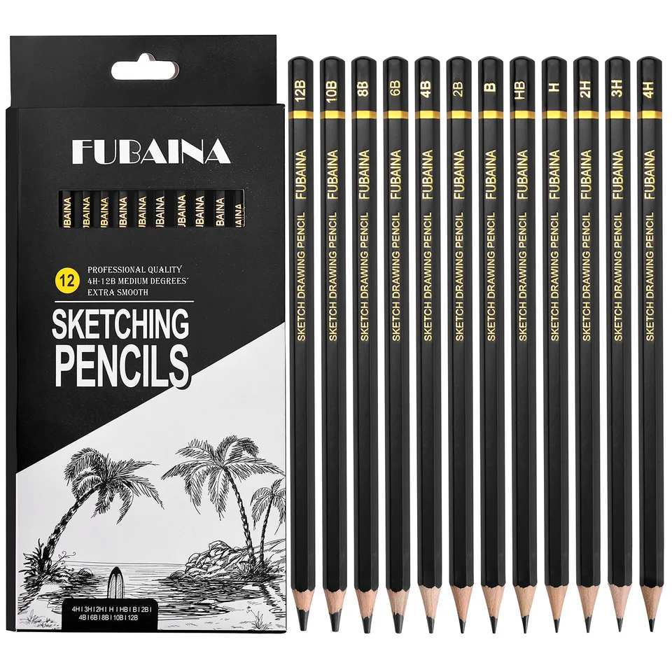 HB 2H 4H 6H B 2B 3B 4B 5B 6B 8B 10B Drawing Sketching Pencil Set