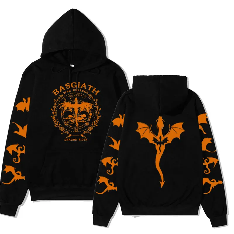 

Vintage Basgiath War College Graphic Printed Hoodies Men Women Spring Fashion Gothic Sweatshirts Oversized, Long-sleeved Hoody