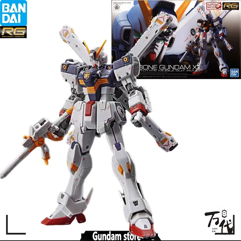 

Bandai Original RG 1/144 Pirate Gundam X1 Assembly Model original Quality Collectible Anime Robot box Toy Gifts Kids