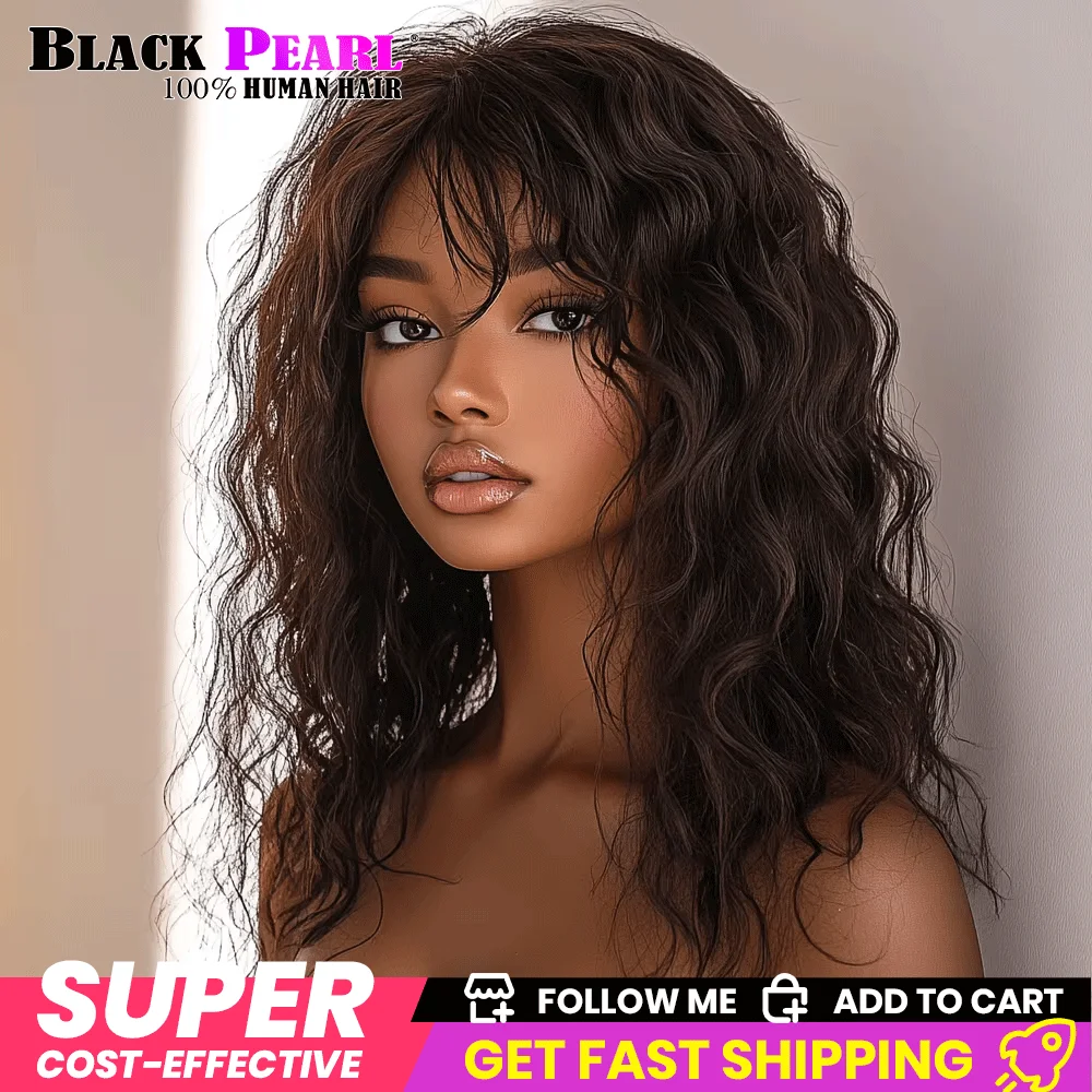 Honey Curly Bob Wigs Human Hair Side Part Pre Plucked Big Fluffy Brown Mixed Blonde Glueless Bob Curly Wig With Fringe Bangs