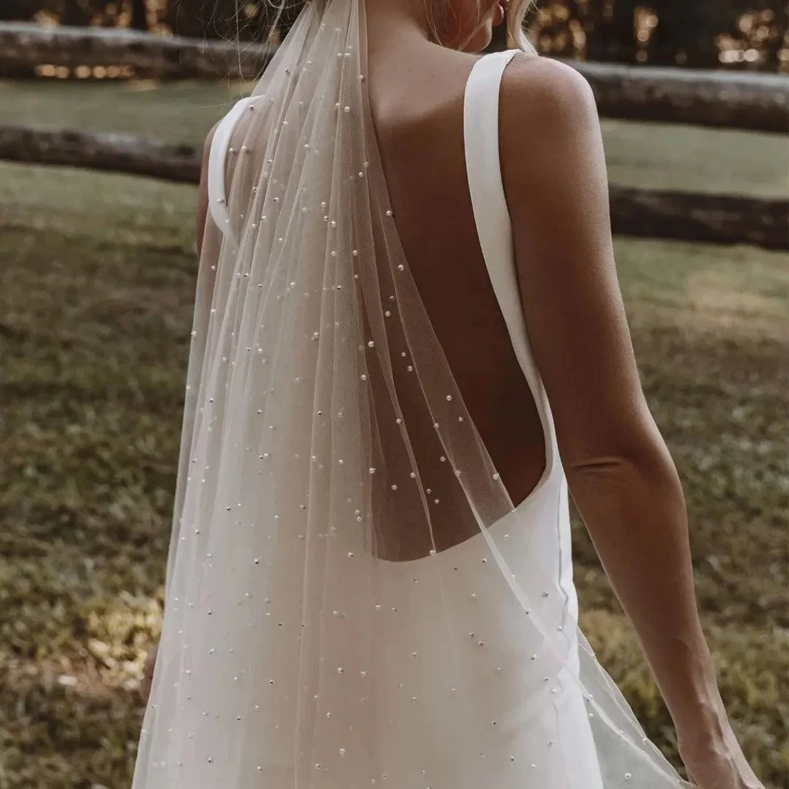 FATAPAESE-Voile de Mariage en Tulle et Dentelle, Perles du Bout des Doigts avec Peigne, Longueur de la Chapelle Cathédrale, Long, Patients Monocouche, 3m