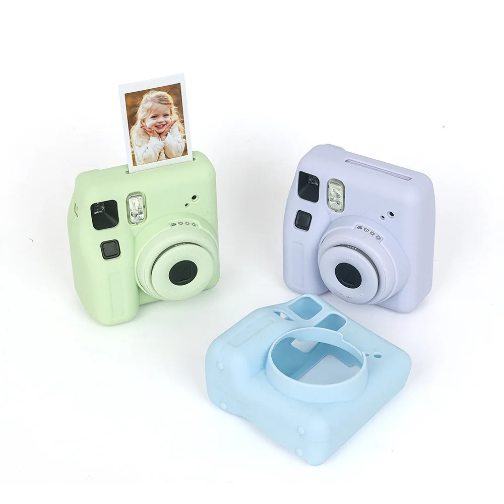 Silicone Drop Protection Case for instax mini SE Camera, Simple Solid Color Case