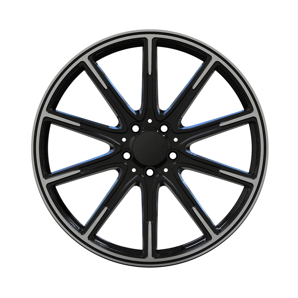 Customized Forged Wheels 20 Inch Rims Black Painted One Piece Forged Wheels 5x112 for Bentley GT