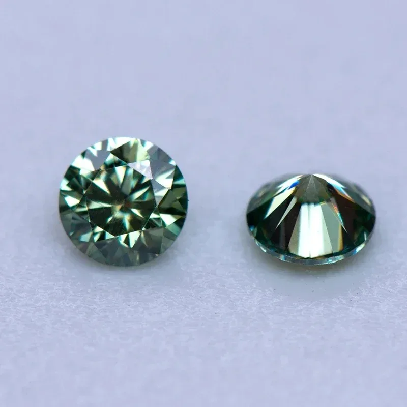 Moissanite Charbon Diamants de laboratoire, Forme ronde, Passe le testeur de diamants, Bijoux de bricolage, Exécutif, Plusieurs couleurs, 3.0-4.5mm, VVl's