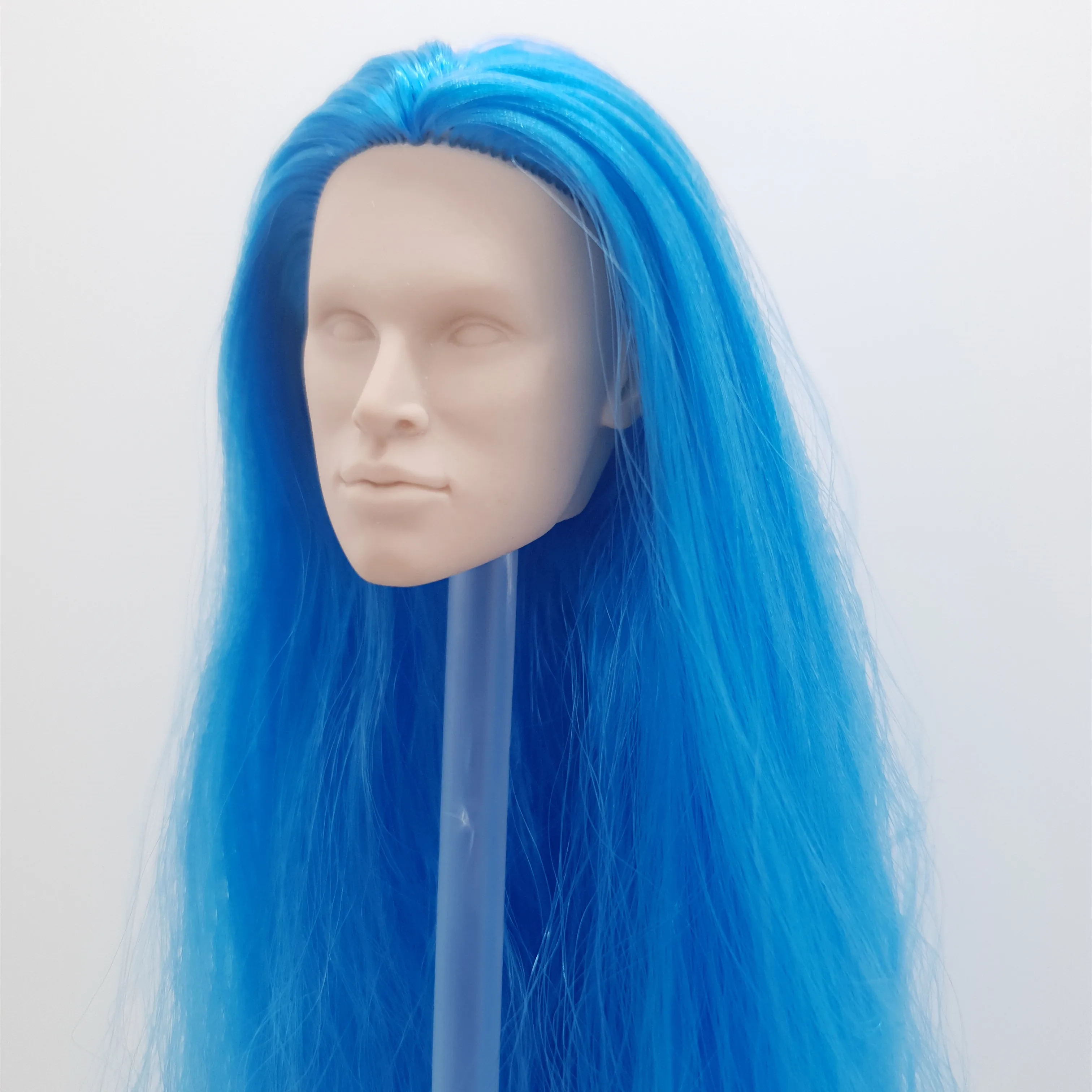 Fashion Royalty Color Infusion Blue Hair Reroot Japan Skin 1/6 Scale Integrity Male Nigel North Doll Head