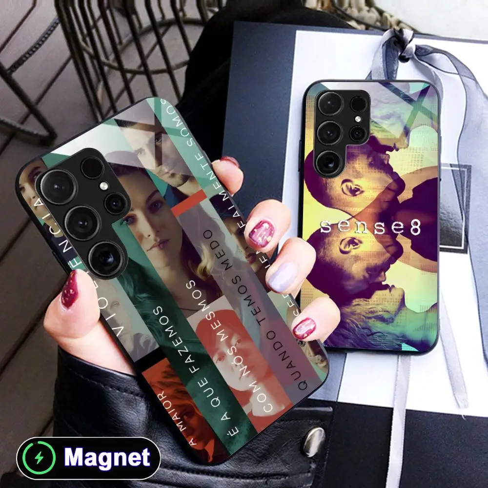 Fashion Sense8 Phone Case for Samsung Galaxy S26 S25 S24 S23 S22 S21 S20 Note20 Plus FE Ultra Glass Magnet Cover