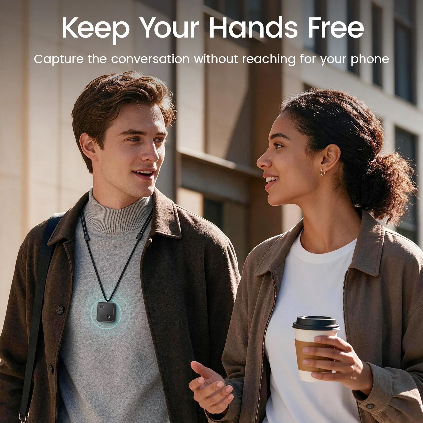 BOYA Notra Nano Multi‑Mode Wearable AI Note Recorder Noise Cancel Speech to Text 31 Language Translation for Meeting Interview