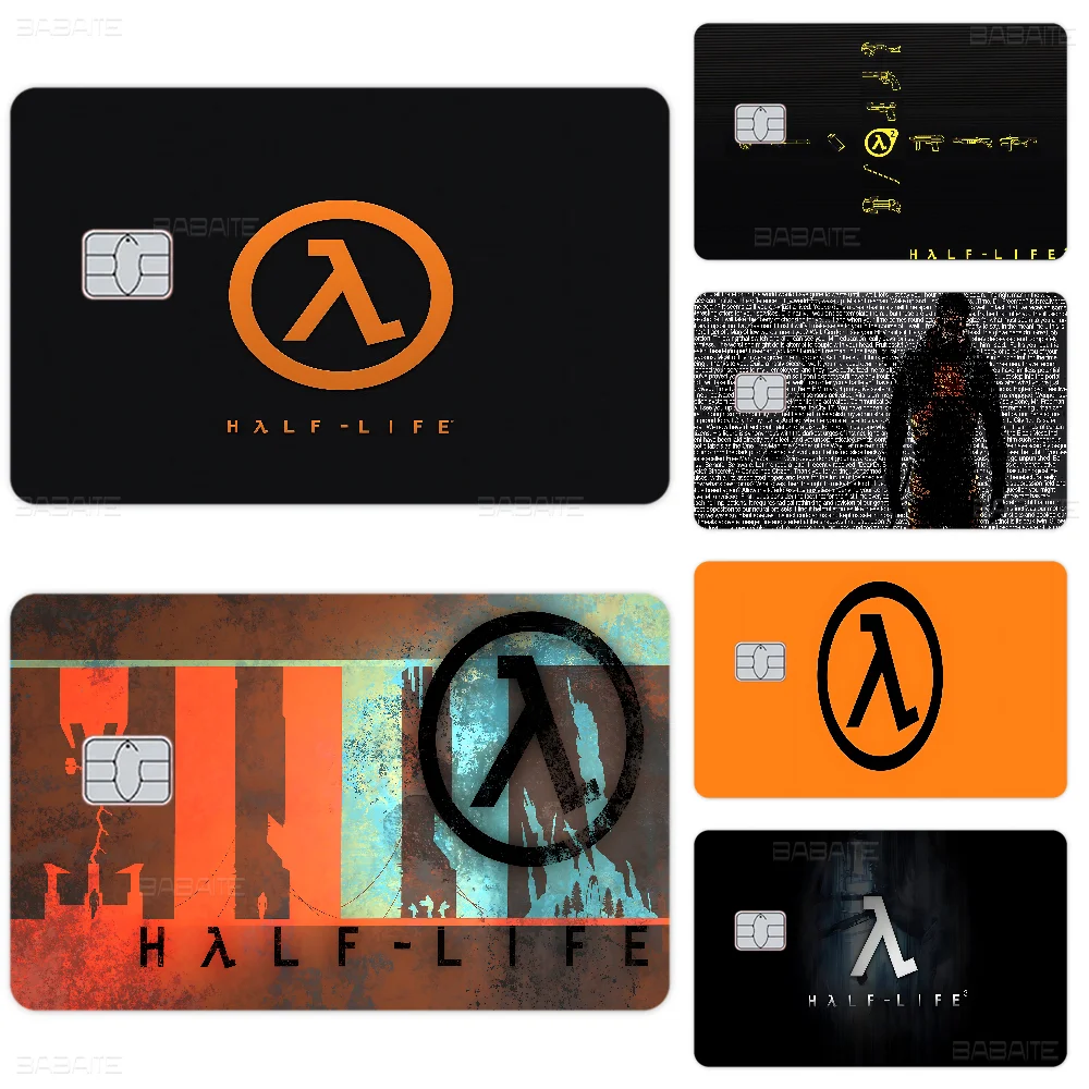 

Half Life Anmie Credit Card Skin Stickers For VISA Bank Card Transportation Card Waterproof Sticker Anti-scratch Women Gift
