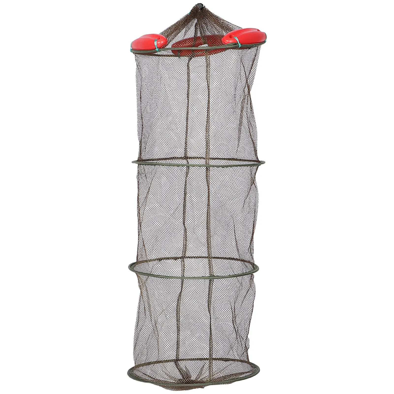 

1pcs Coffee Float Fish Guard Reusable Portable Drawstring Fishing Net Lightweight Foldable Mesh Holder