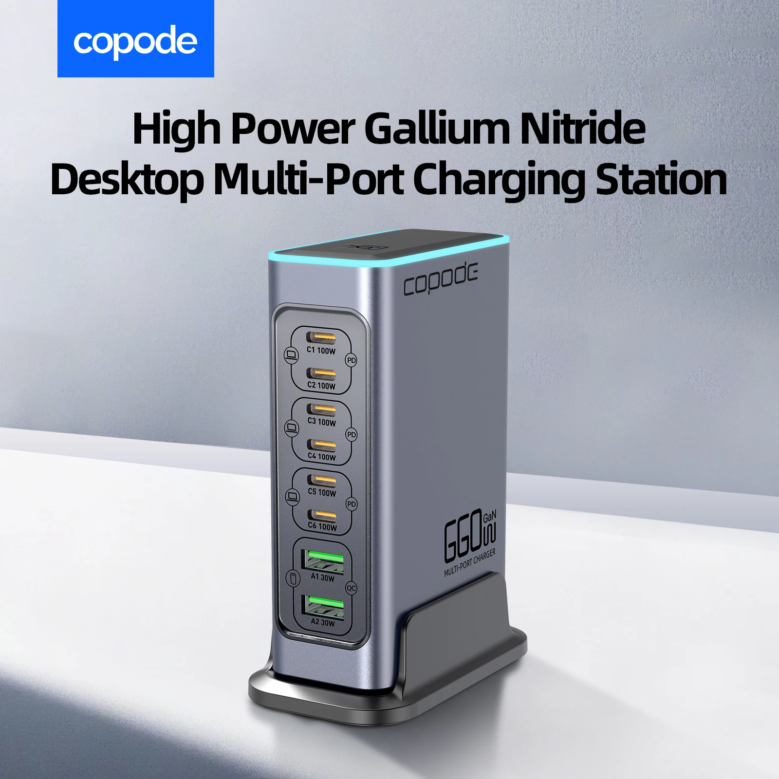 copode-660w-gan-8-port-usb-c-desktop-charging-station-with-pd-qc-30-fast-charger-for-iphone-16-15-samsung-laptop