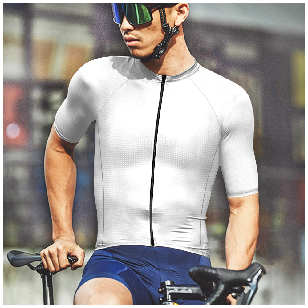 Custom Pattern Summer Cycling Clothes Men Sportswear Bicycle Supplies Add Image/Photo Women Zip Cycling Top Cycling Team Jersey