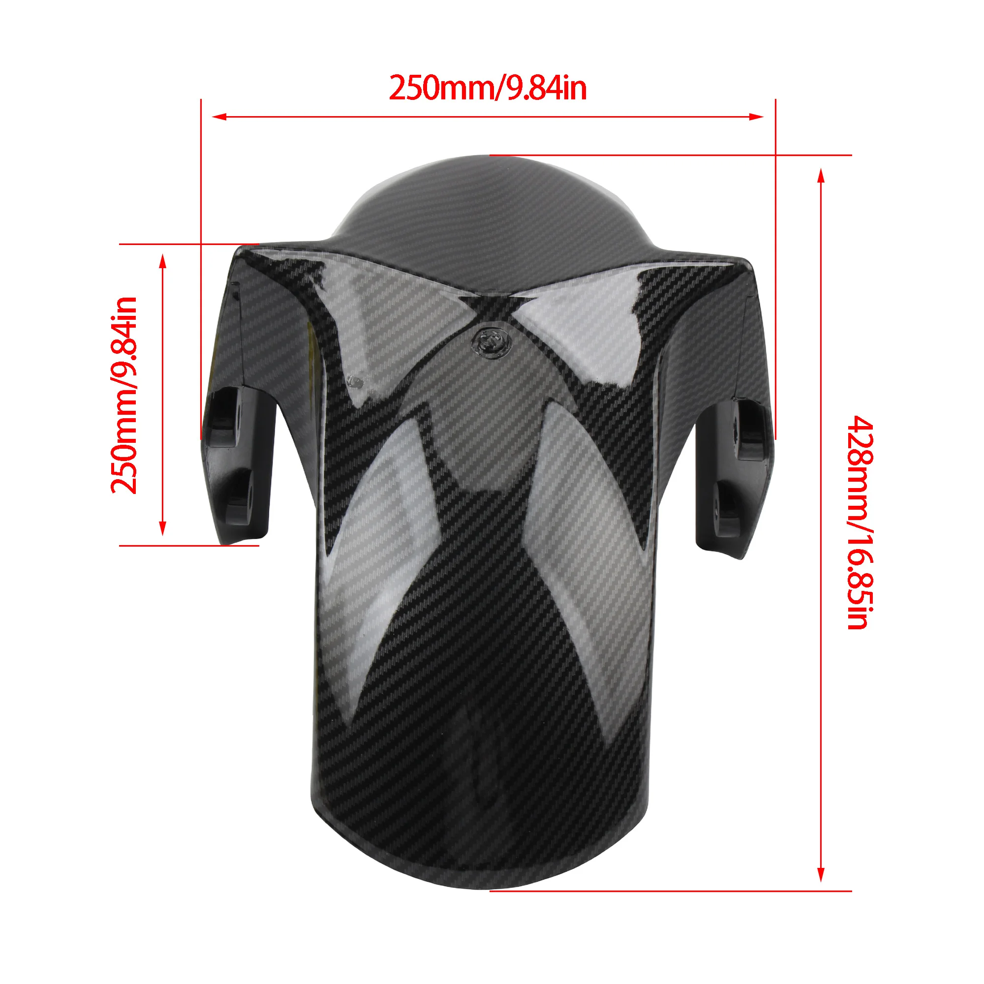 حاجز أمامي للدراجة النارية من ياماها NMAX 125 155 2020‐2024 سكوتر مقاوم للرذاذ واقي الطين للإطارات ABS ملحقات بلاستيكية #2