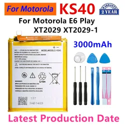 100% Original KS40 3000mAh Battery For  Motorola Moto E6 Play XT2029 XT2029-1 Phone Batteries+Tools.