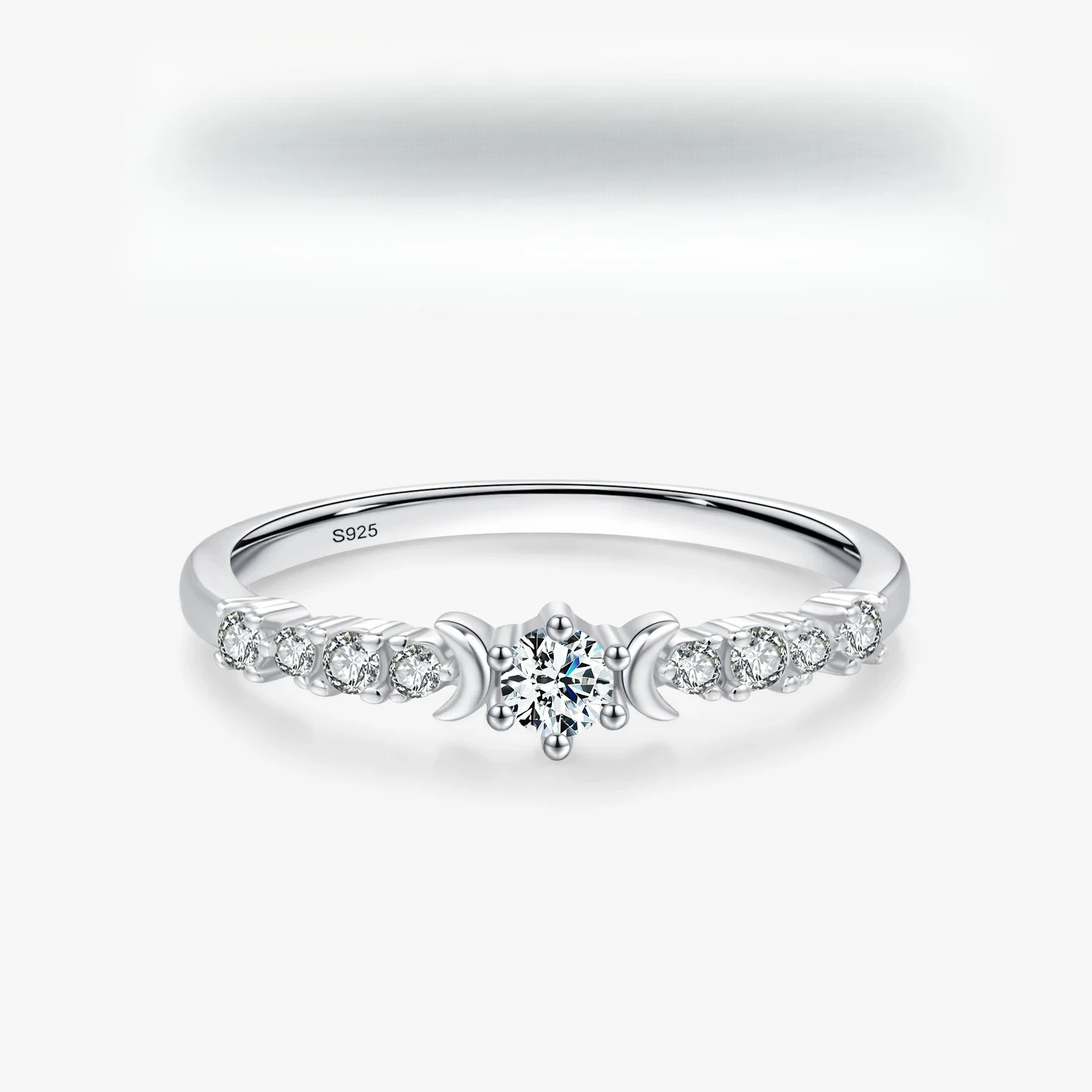 

Real 925 Sterling Silver Shining Elegant Moissanite D VVS1 Wedding Finger Rings For Women Engagement Statement Jewelry Gift