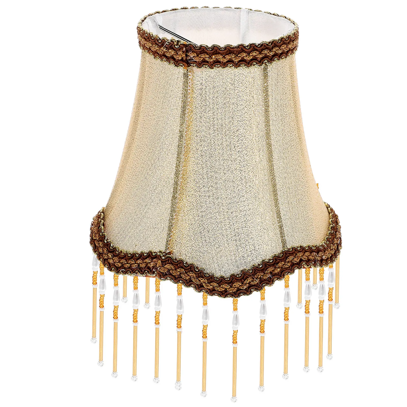 

Европейский винтажный хрустальный абажур в ретро-стиле для настольной, настенной или прикроватной лампы, декоративный тканевый абажур, мягкий свет