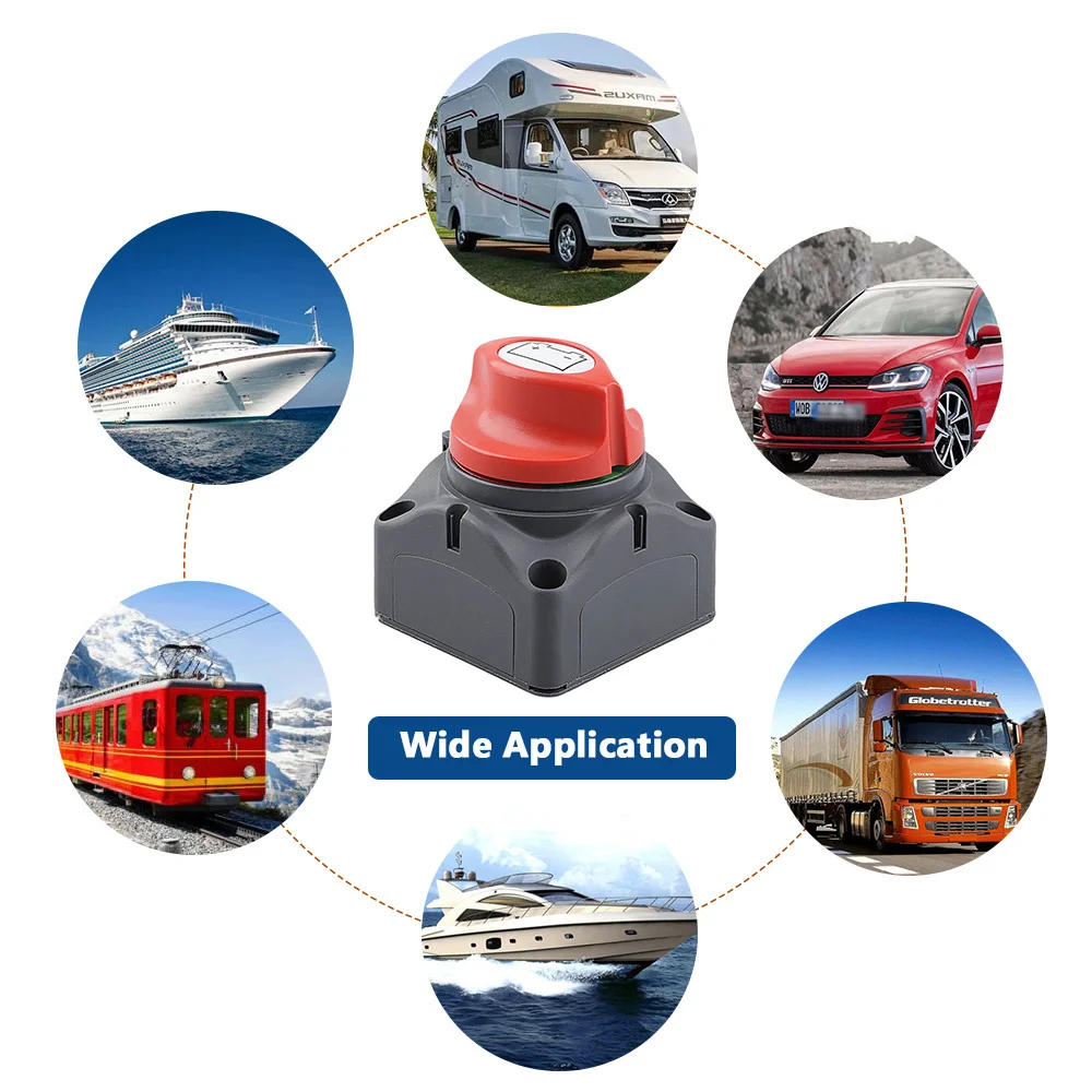 DC 12V-60V 100A-300A Selector Isolator Trennen Schalter Auf-Off Rotary Switchs Cut Auto RV Boot marine Batterie – Detail 9