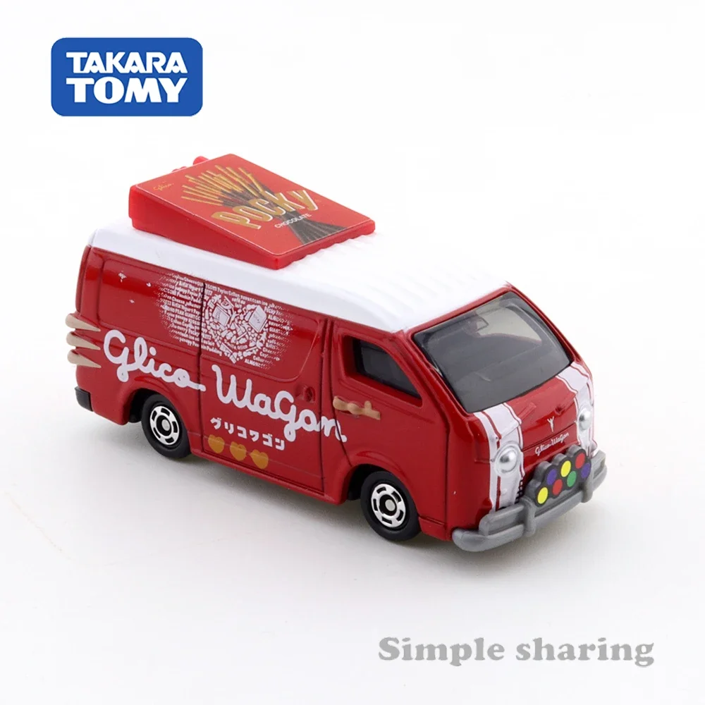 Takara Tomy Tomica No.58 Glico Wagon 1:64 Auto Hot Pop Kinderen Speelgoed Motorvoertuig Diecast Metaal Model Collectibles Nieuwe