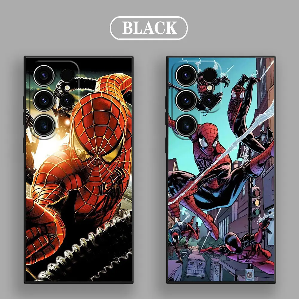 Spider Man Spiderman Phone Case For Samsung Galaxy S24 Ultra Cases S23 S21 S20 FE S22 9 Plus 5G Note 20 Ultra 10 Silicone Cover - Image 2